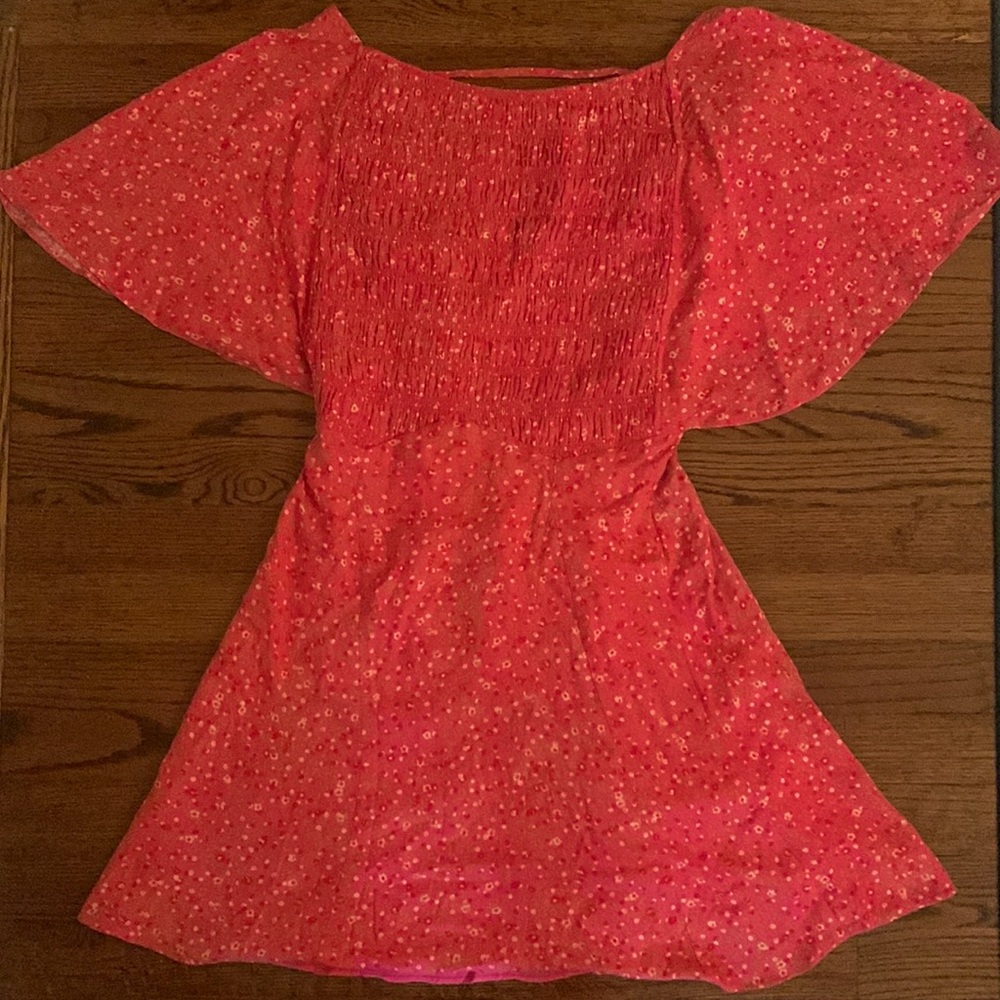 NWT FREEPEOPLE pink floral dress
